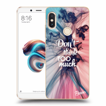 Picasee Xiaomi Redmi Note 5 Global Hülle - Transparentes Silikon - Don't think TOO much