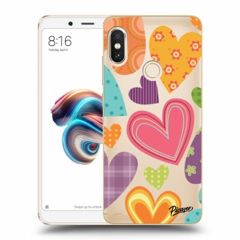 Picasee Xiaomi Redmi Note 5 Global Hülle - Transparentes Silikon - Colored heart