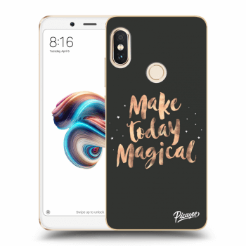 Picasee Xiaomi Redmi Note 5 Global Hülle - Transparentes Silikon - Make today Magical