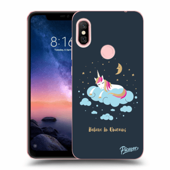 Picasee Xiaomi Redmi Note 6 Pro Hülle - Transparentes Silikon - Believe In Unicorns