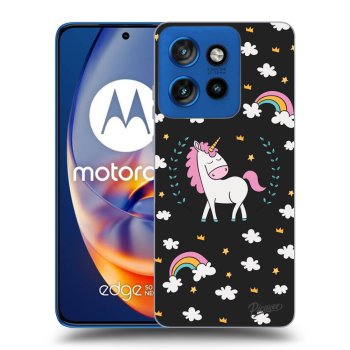 Hülle für Motorola Edge 50 Neo - Einhorn Sternenhimmel