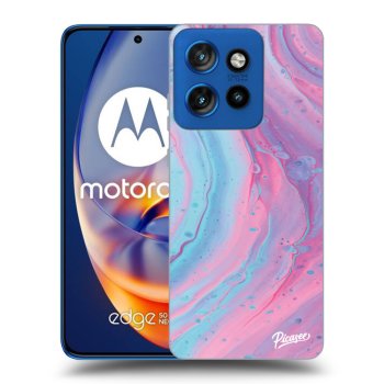 Hülle für Motorola Edge 50 Neo - Pink liquid