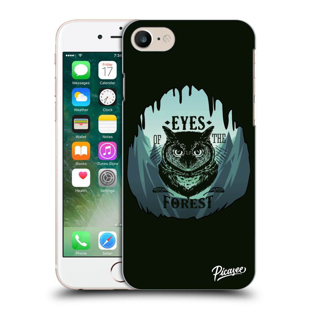 Picasee Apple iPhone 7 Hülle - Transparentes Silikon - Forest owl
