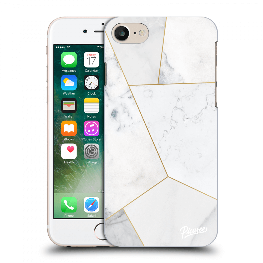 Picasee ULTIMATE CASE für Apple iPhone 7 - White tile