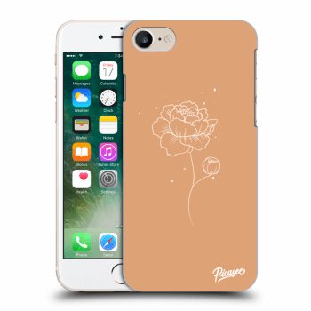 Picasee Apple iPhone 7 Hülle - Transparentes Silikon - Peonies