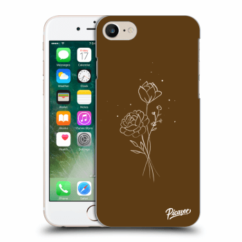 Hülle für Apple iPhone 7 - Brown flowers