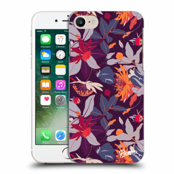 Hülle für Apple iPhone 7 - Purple Leaf