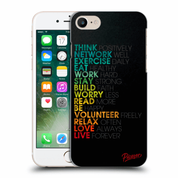 Picasee Apple iPhone 7 Hülle - Transparentes Silikon - Motto life
