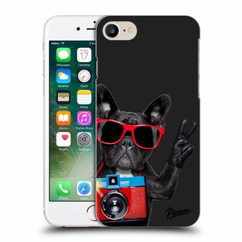 Picasee Apple iPhone 7 Hülle - Schwarzes Silikon - French Bulldog