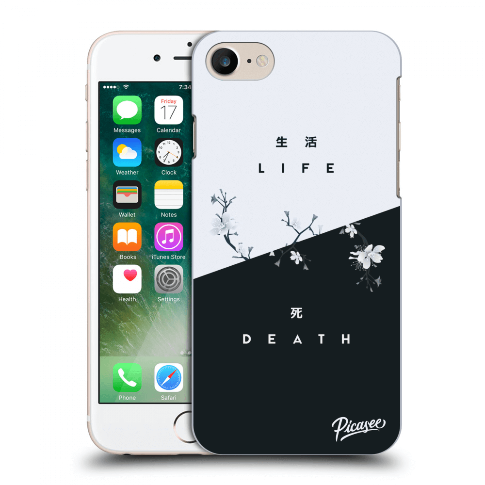 Picasee Apple iPhone 7 Hülle - Transparentes Silikon - Life - Death