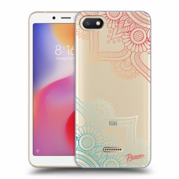 Picasee Xiaomi Redmi 6A Hülle - Transparentes Silikon - Flowers pattern