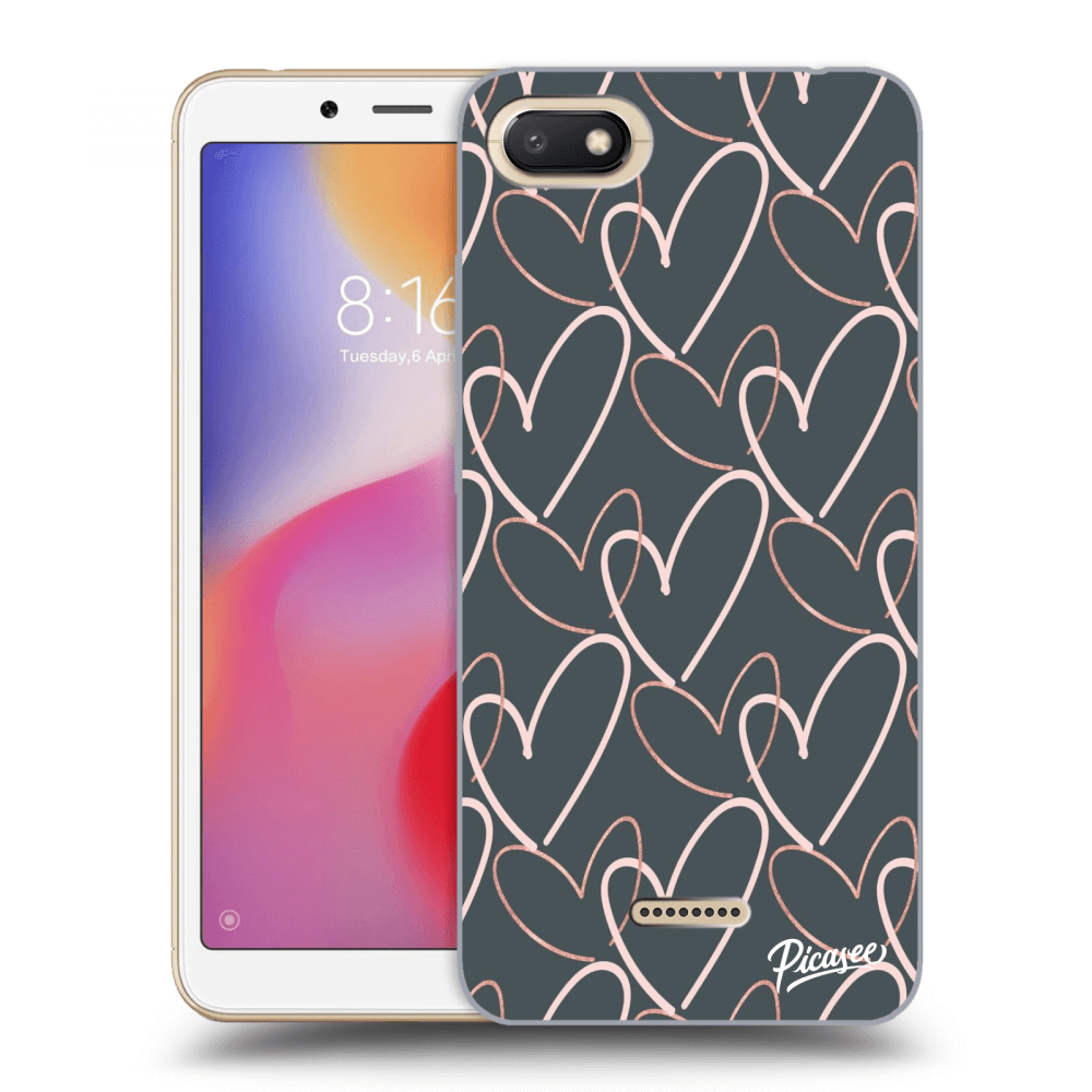 Picasee Xiaomi Redmi 6A Hülle - Transparentes Silikon - Lots of love