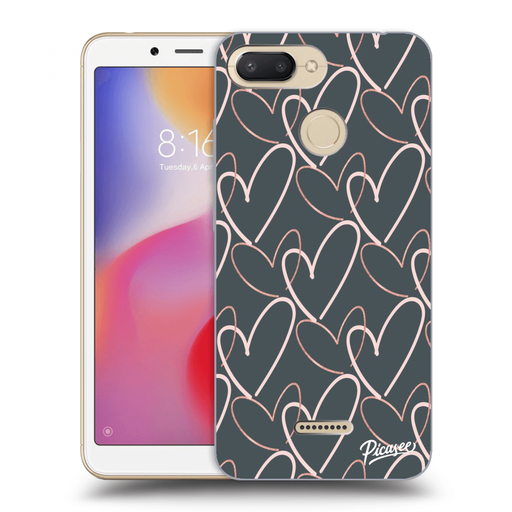 Picasee Xiaomi Redmi 6 Hülle - Transparentes Silikon - Lots of love
