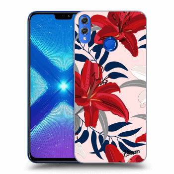 Hülle für Honor 8X - Red Lily