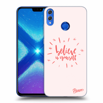Picasee Honor 8X Hülle - Transparentes Silikon - Believe in yourself