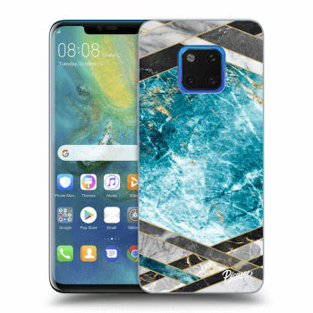 Hülle für Huawei Mate 20 Pro - Blue geometry