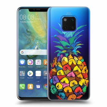 Picasee Huawei Mate 20 Pro Hülle - Transparentes Silikon - Pineapple
