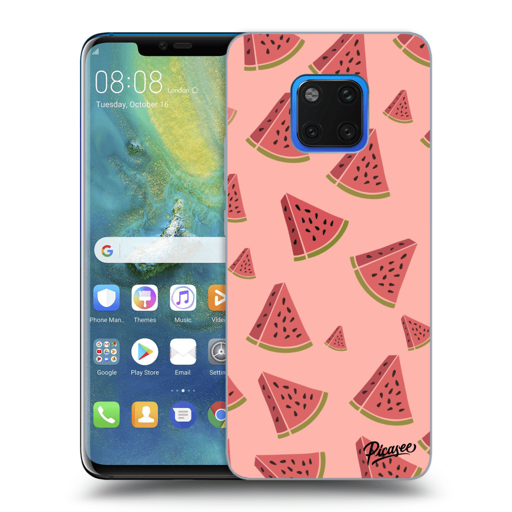 Picasee Huawei Mate 20 Pro Hülle - Transparentes Silikon - Watermelon