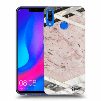 Hülle für Huawei Nova 3 - Pink geometry