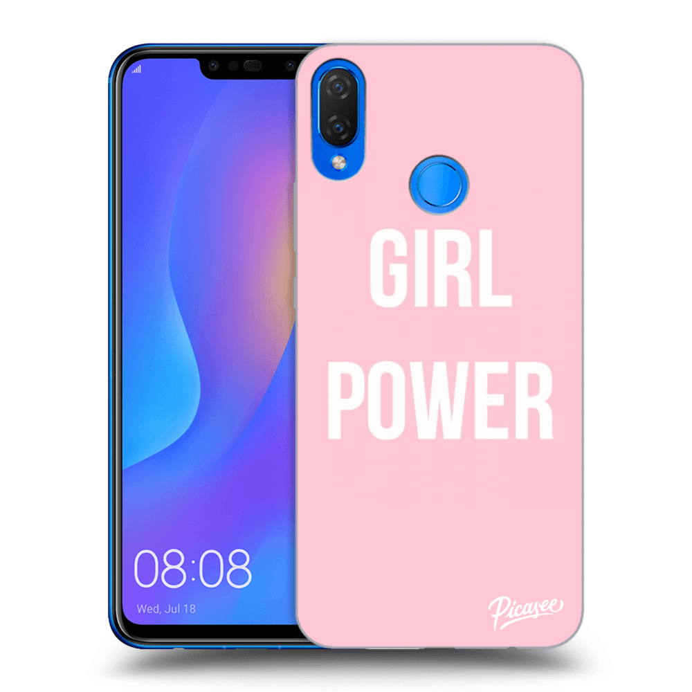 Picasee Huawei Nova 3i Hülle - Schwarzes Silikon - Girl power