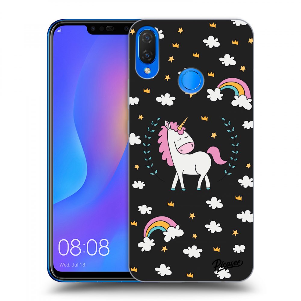 Picasee Huawei Nova 3i Hülle - Schwarzes Silikon - Unicorn star heaven