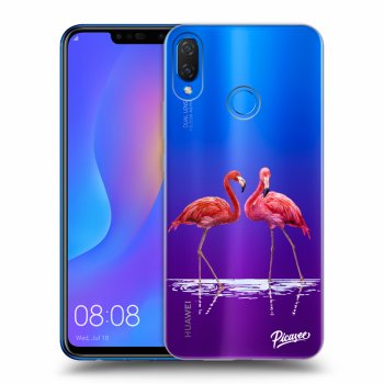 Picasee Huawei Nova 3i Hülle - Transparentes Silikon - Flamingos couple