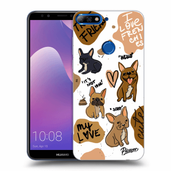 Picasee Huawei Y7 Prime (2018) Hülle - Transparentes Silikon - Frenchies