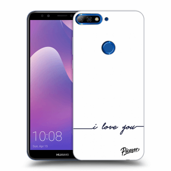 Picasee Huawei Y7 Prime (2018) Hülle - Transparentes Silikon - I love you