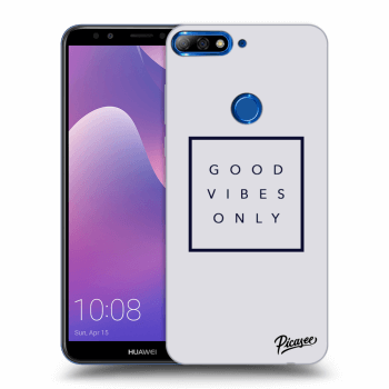 Picasee Huawei Y7 Prime (2018) Hülle - Transparentes Silikon - Good vibes only