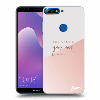 Picasee Huawei Y7 Prime (2018) Hülle - Transparentes Silikon - You create your own opportunities