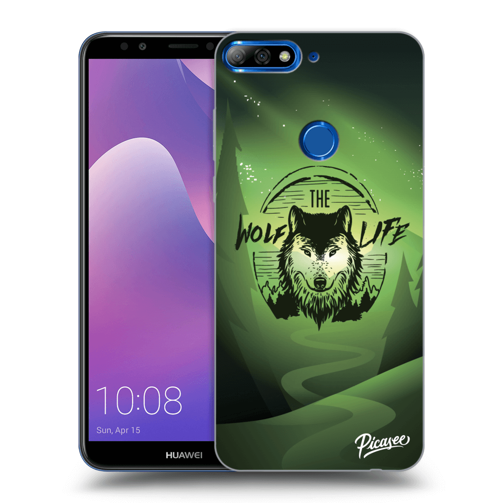 Picasee Huawei Y7 Prime (2018) Hülle - Transparentes Silikon - Wolf life