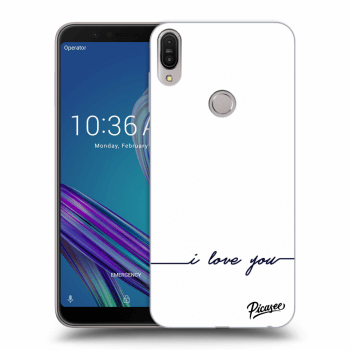 Picasee Asus ZenFone Max Pro (M1) ZB602KL Hülle - Transparentes Silikon - I love you
