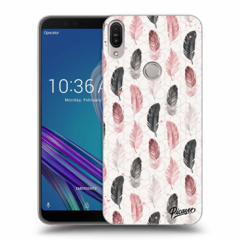 Picasee Asus ZenFone Max Pro (M1) ZB602KL Hülle - Transparentes Silikon - Feather 2