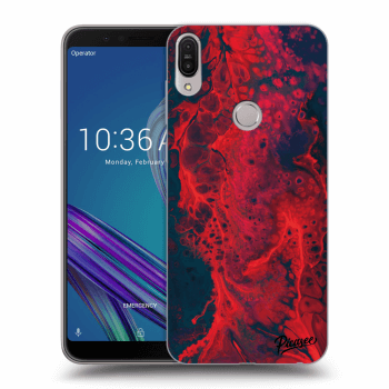 Picasee Asus ZenFone Max Pro (M1) ZB602KL Hülle - Transparentes Silikon - Organic red