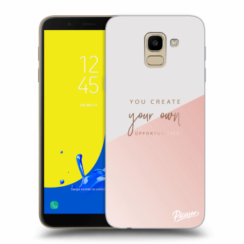Picasee Samsung Galaxy J6 J600F Hülle - Transparentes Silikon - You create your own opportunities