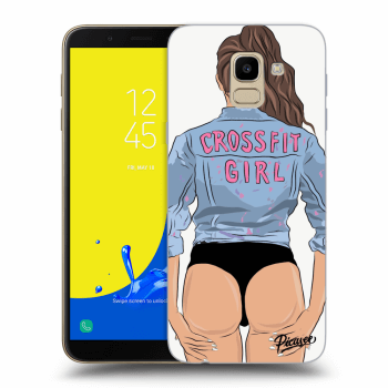 Picasee Samsung Galaxy J6 J600F Hülle - Transparentes Silikon - Crossfit girl - nickynellow