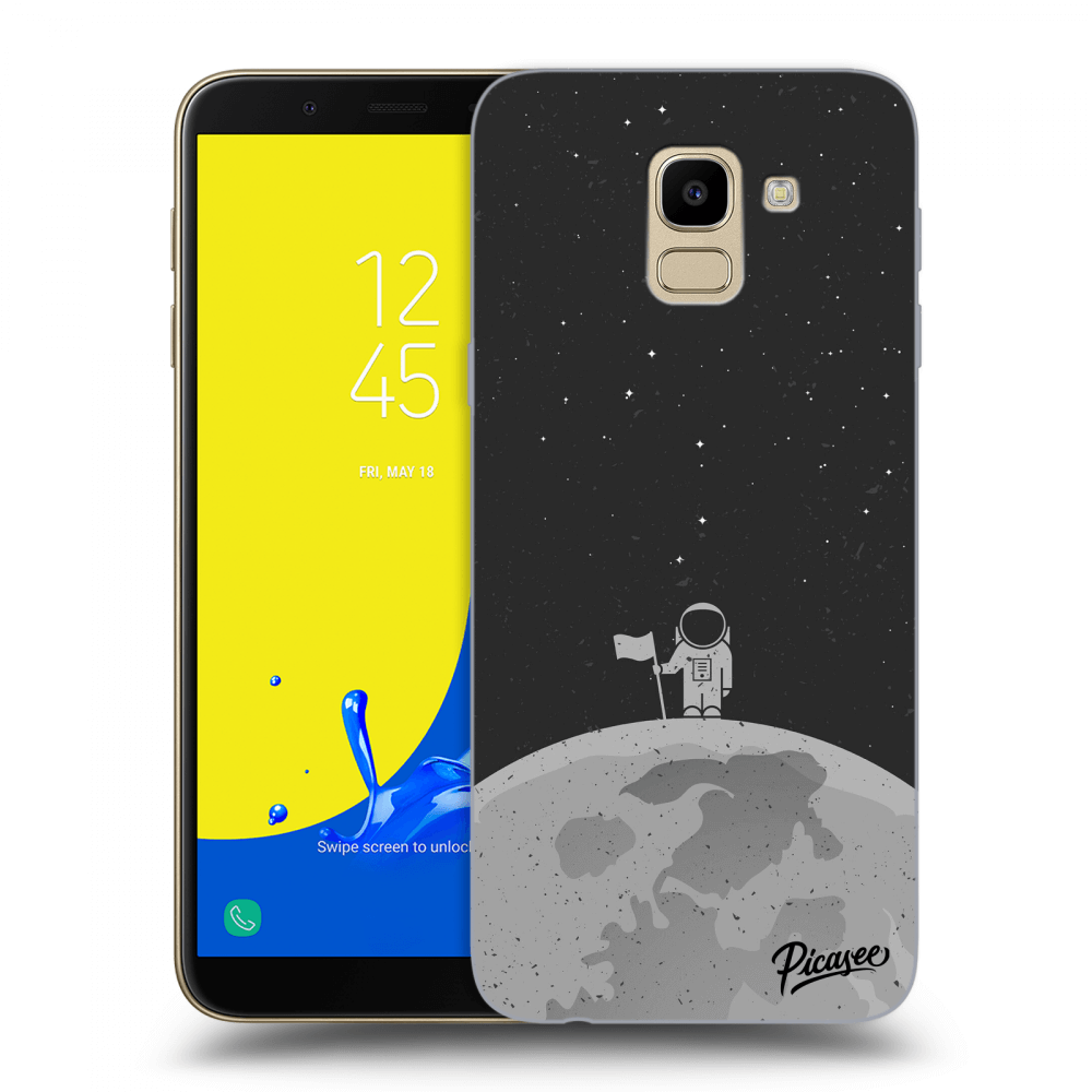 Picasee Samsung Galaxy J6 J600F Hülle - Transparentes Silikon - Astronaut