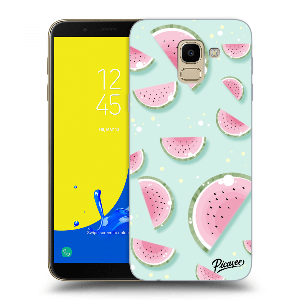 Picasee Samsung Galaxy J6 J600F Hülle - Transparentes Silikon - Watermelon 2