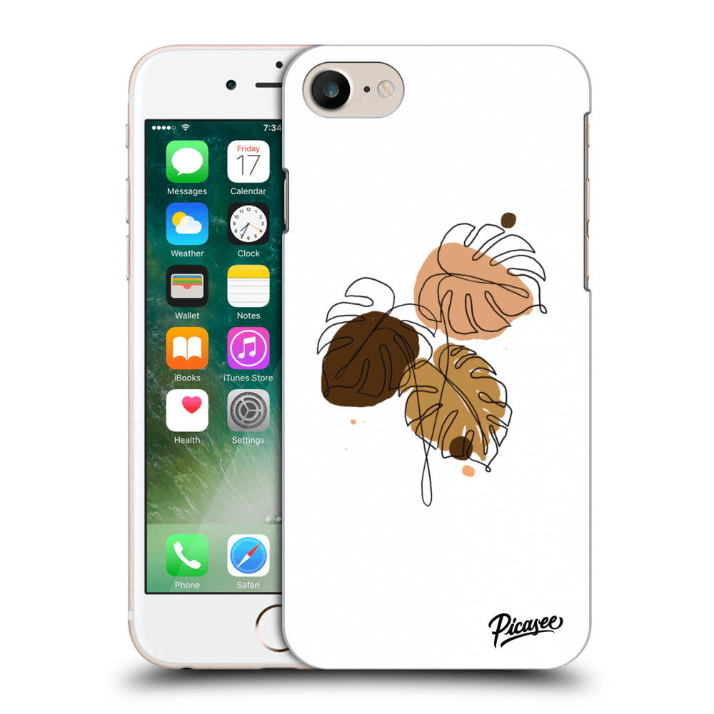 Picasee Apple iPhone 8 Hülle - Milchiges Silikon - Monstera