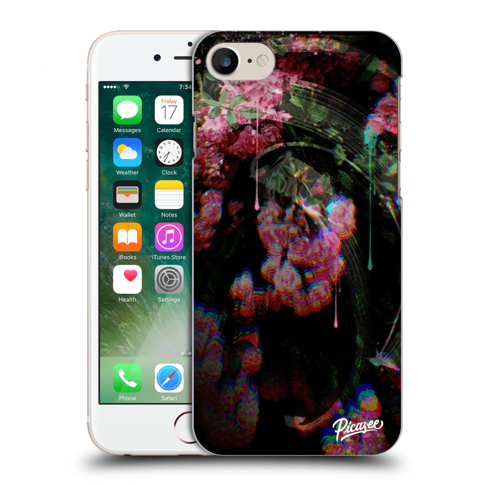 Picasee Apple iPhone 8 Hülle - Transparentes Silikon - Rosebush limited