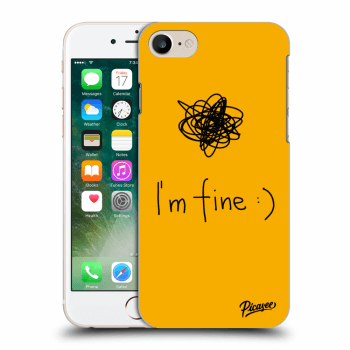 Picasee Apple iPhone 8 Hülle - Transparentes Silikon - I am fine