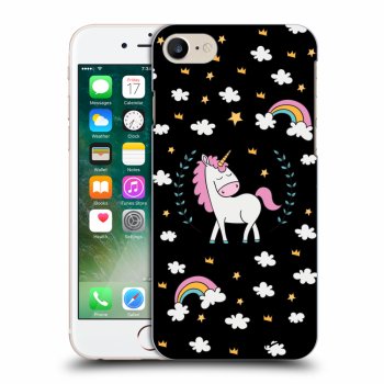 Hülle für Apple iPhone 8 - Einhorn Sternenhimmel