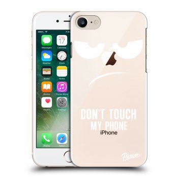 Picasee Apple iPhone 8 Hülle - Transparentes Silikon - Don't Touch My Phone