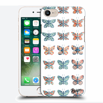 Picasee Apple iPhone 8 Hülle - Milchiges Silikon - Butterflies