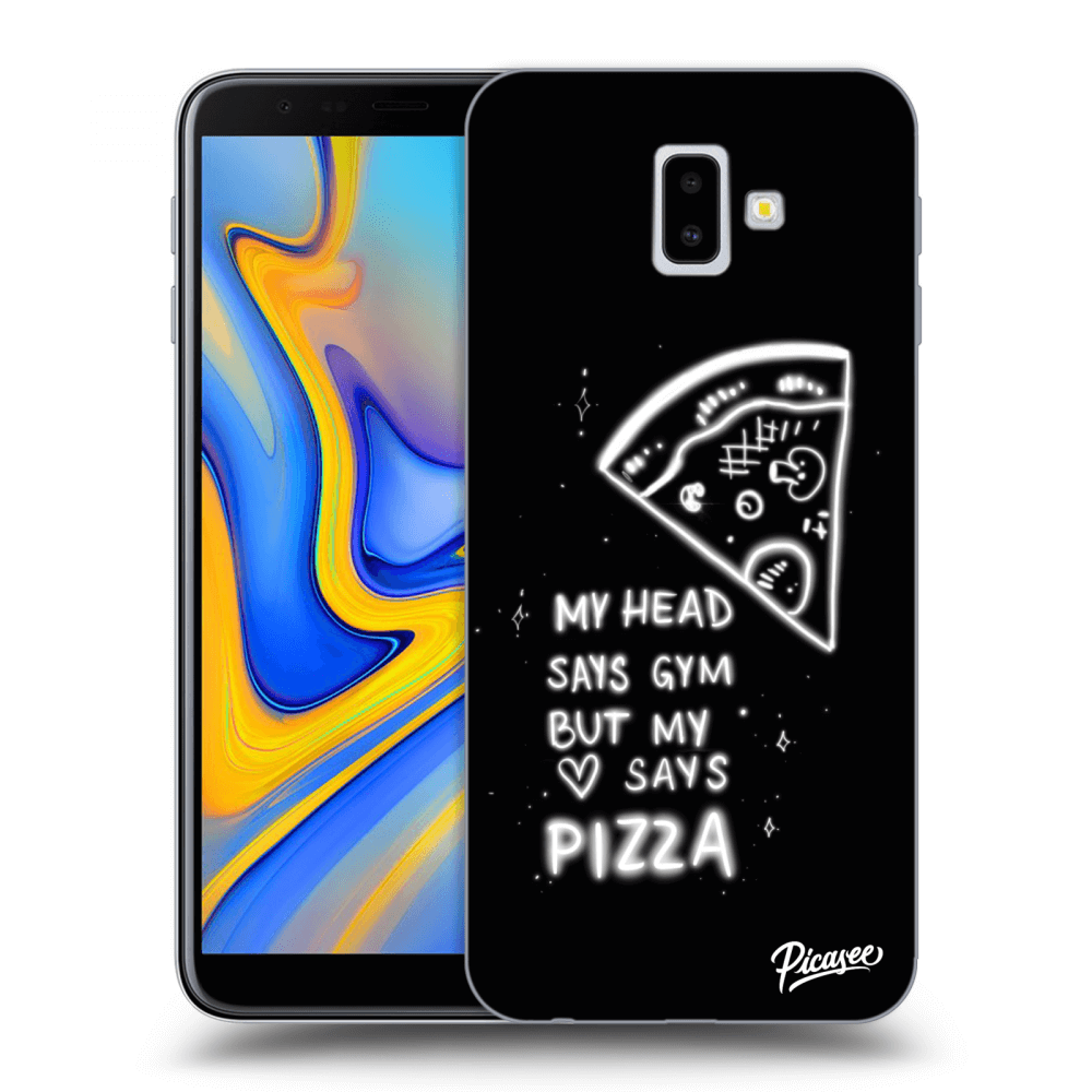 Picasee Samsung Galaxy J6+ J610F Hülle - Transparentes Silikon - Pizza