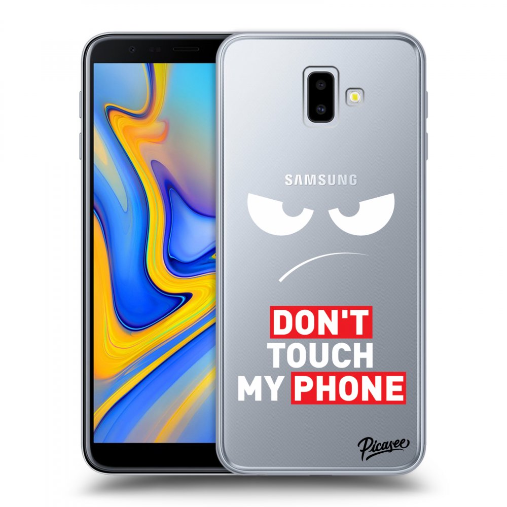 Picasee Samsung Galaxy J6+ J610F Hülle - Transparentes Silikon - Angry Eyes - Transparent