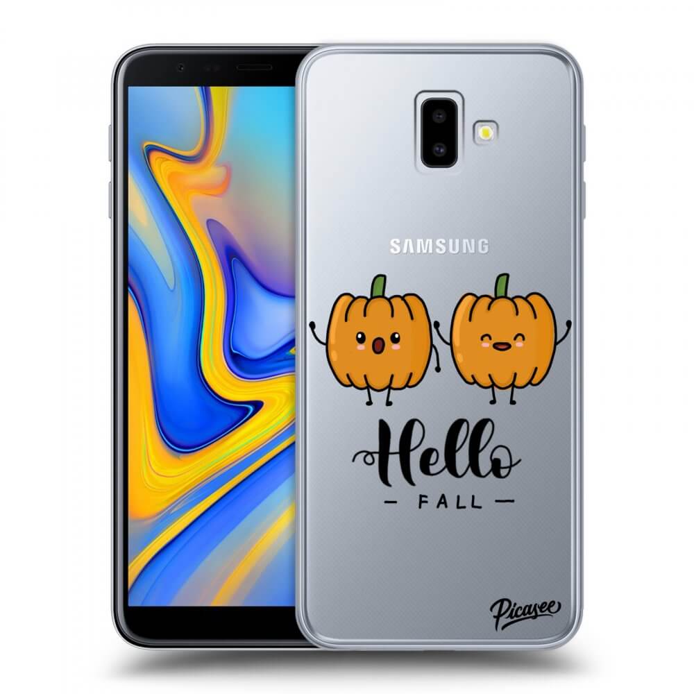 Picasee Samsung Galaxy J6+ J610F Hülle - Transparentes Silikon - Hallo Fall