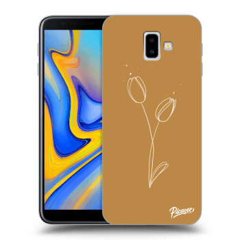 Picasee Samsung Galaxy J6+ J610F Hülle - Transparentes Silikon - Tulips