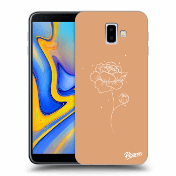 Picasee Samsung Galaxy J6+ J610F Hülle - Transparentes Silikon - Peonies