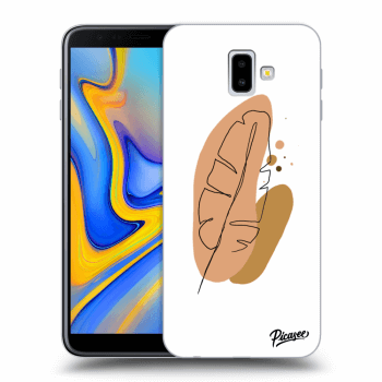 Picasee Samsung Galaxy J6+ J610F Hülle - Transparentes Silikon - Feather brown